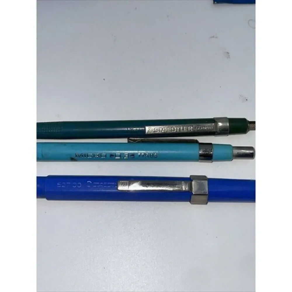 Staedtler 2 Drafting Mechanical Pencils 1 Eraser 2 Erasing Shields, Mars‎ Manual
